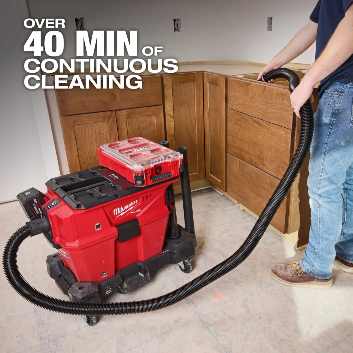 Milwaukee Tool M18 FUEL NEXUS 6 Gallon Wet/Dry Vacuum w/ PACKOUT Compatibility w/ FREE Batt