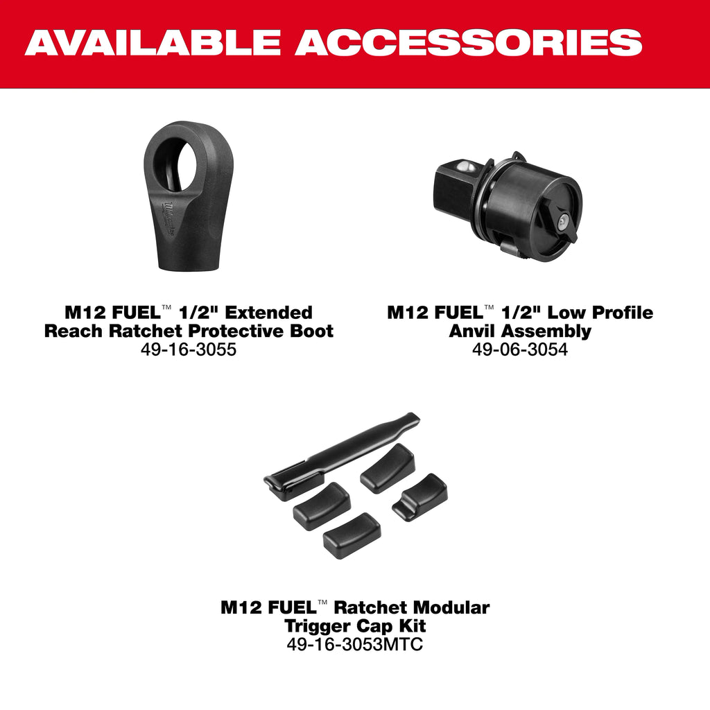 PREORDER: M12 FUEL™ 1/2" Extended Reach Ratchet