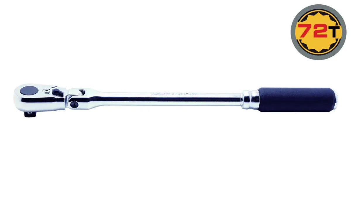 Ko-ken 3726ZB 3/8" Sq.Dr. Ratchet Handle 72 teeth Flexible Head Length 178mm Quick Release Z-series Main image