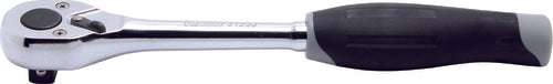 Ko-ken 3753JB 3/8 Sq. Dr. Ratchet Handle  24 teeth  Length 200mm Push Button Plastic Handle