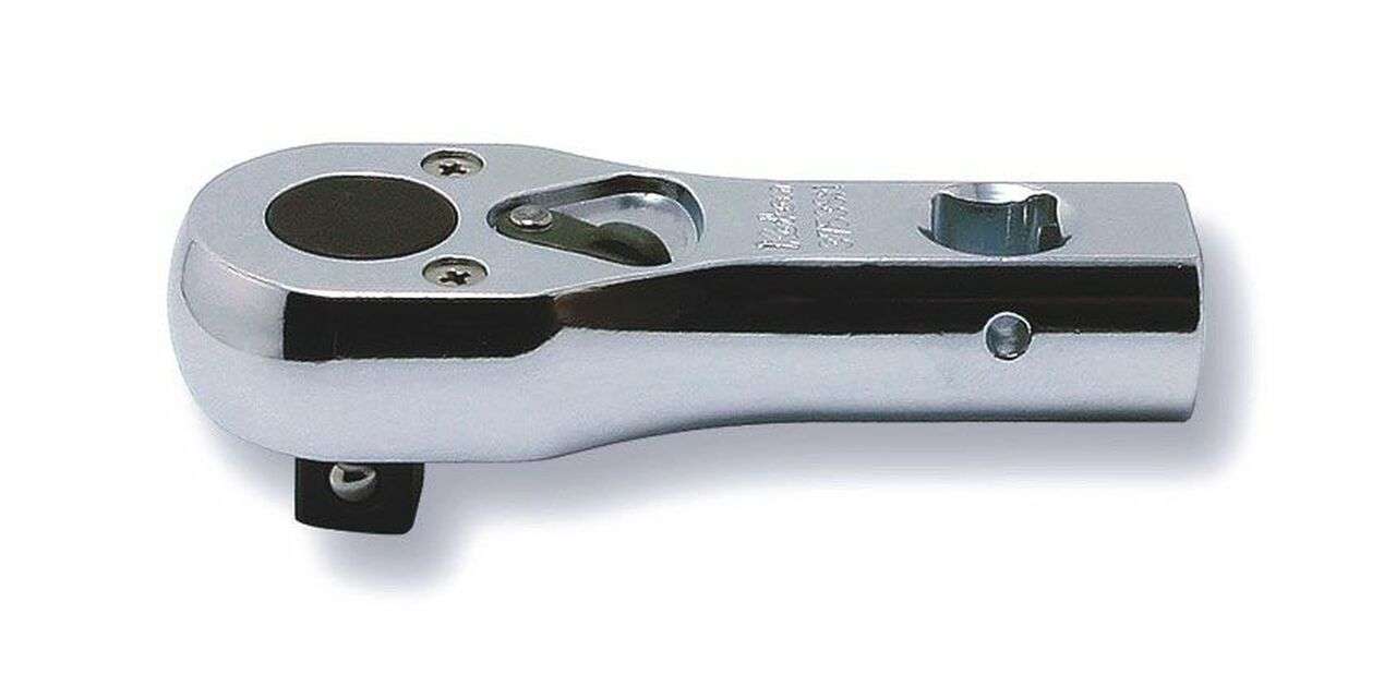 Ko-ken 3753SMB 3/8 Sq. Dr. Ratchet Handle  24 teeth Short Length 81mm Push Button