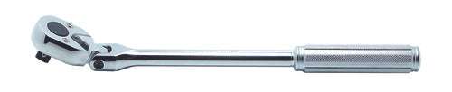 Ko-ken 3774P 3/8 Sq. Dr. Ratchet Handle  24 teeth Flexible Head Length 265mm  Polished Handle