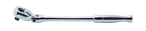 Ko-ken 3774PL 3/8 Sq. Dr. Ratchet Handle  24 teeth Locking Flexible Head Length 265mm  Polished Handle