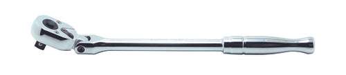 Ko-ken 3774PB 3/8 Sq. Dr. Ratchet Handle  24 teeth Flexible Head Length 265mm Push Button Polished Handle