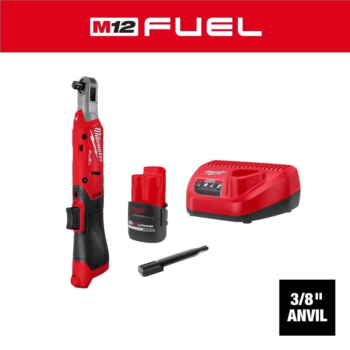 Milwaukee Tool M12 FUEL 3/8 Inch Ratchet Kit Main image