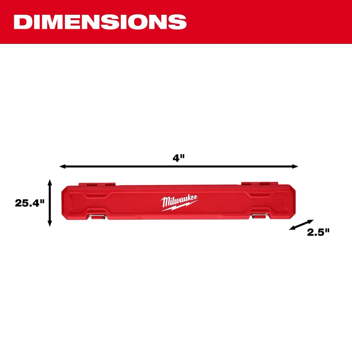 PREORDER: Milwaukee Tool 1/2 Inch Drive Click Torque Wrench 50-250 ft-lbf