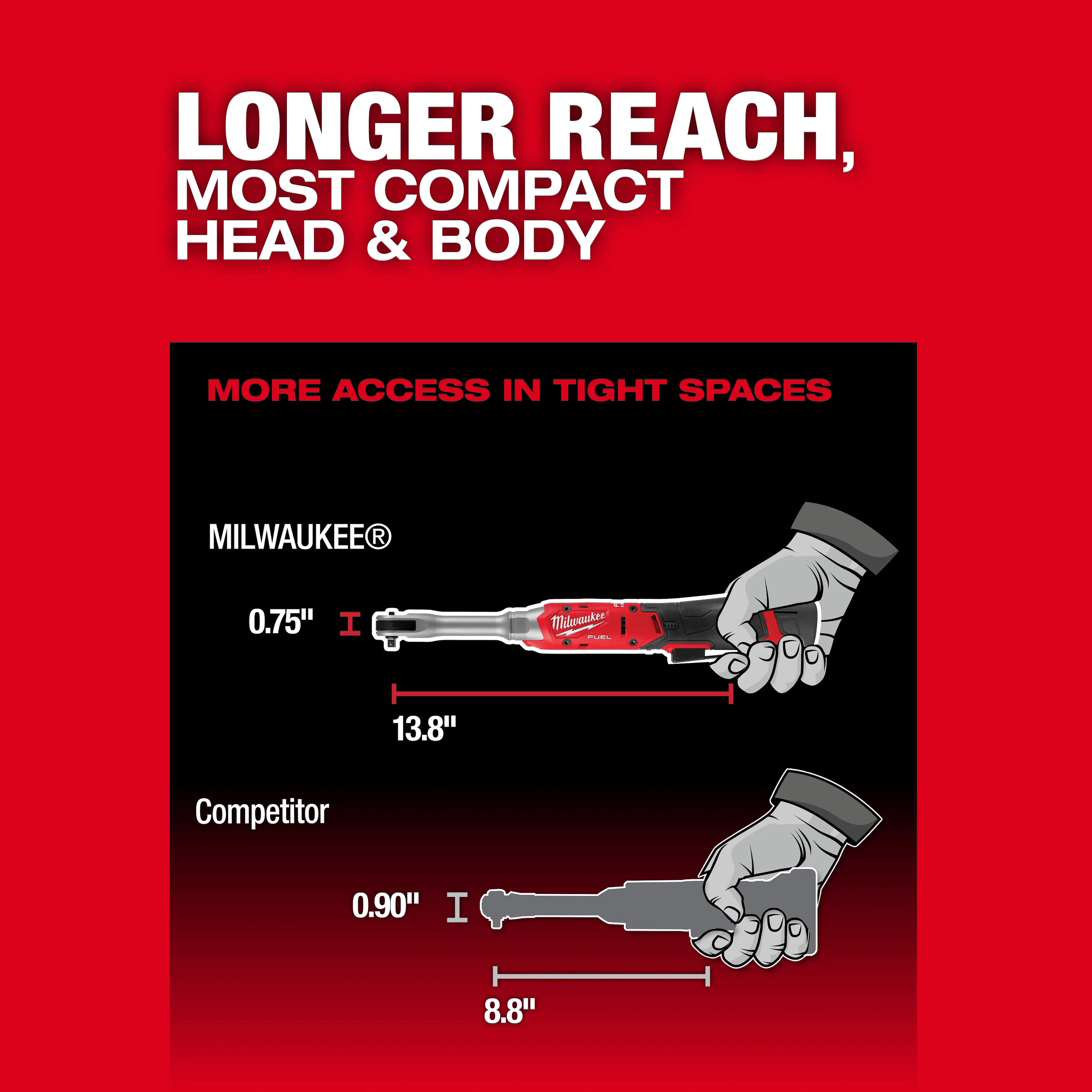 M12 FUEL™ 1/4" Extended Reach Ratchet