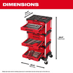 Milwaukee Tool 366 Piece Master Mechanics Hand Tool Set with PACKOUT Drawers and Dolly