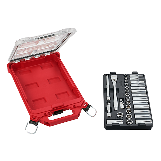 3/8in 32pc Ratchet and Socket Set in PACKOUT - MM Secondary image