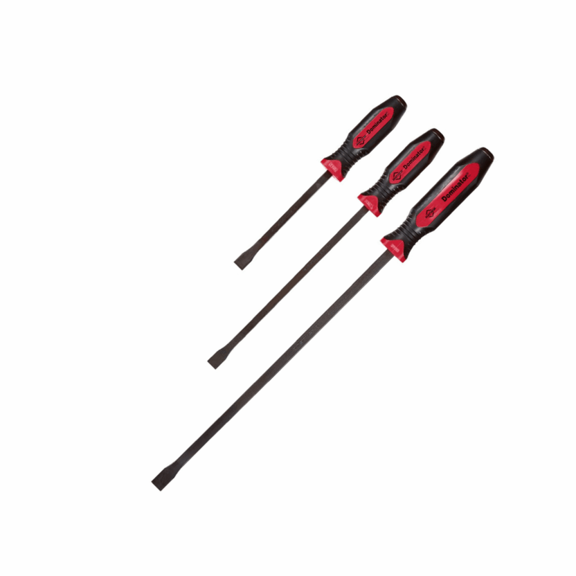 3PC Curved Pry Bar Set Red [12"/17"/25"] Main image