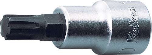 Ko-ken 4027.60-M6 1/2 Sq. Dr. Bit Socket Ribe-CV M6  Length 60mm