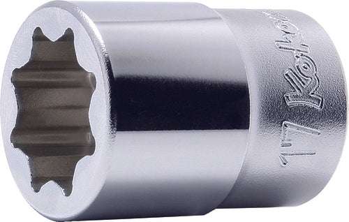 Ko-ken 4109M-19 1/2 Sq. Dr. Socket  19mm Double Square Length 40mm For Lubrication service