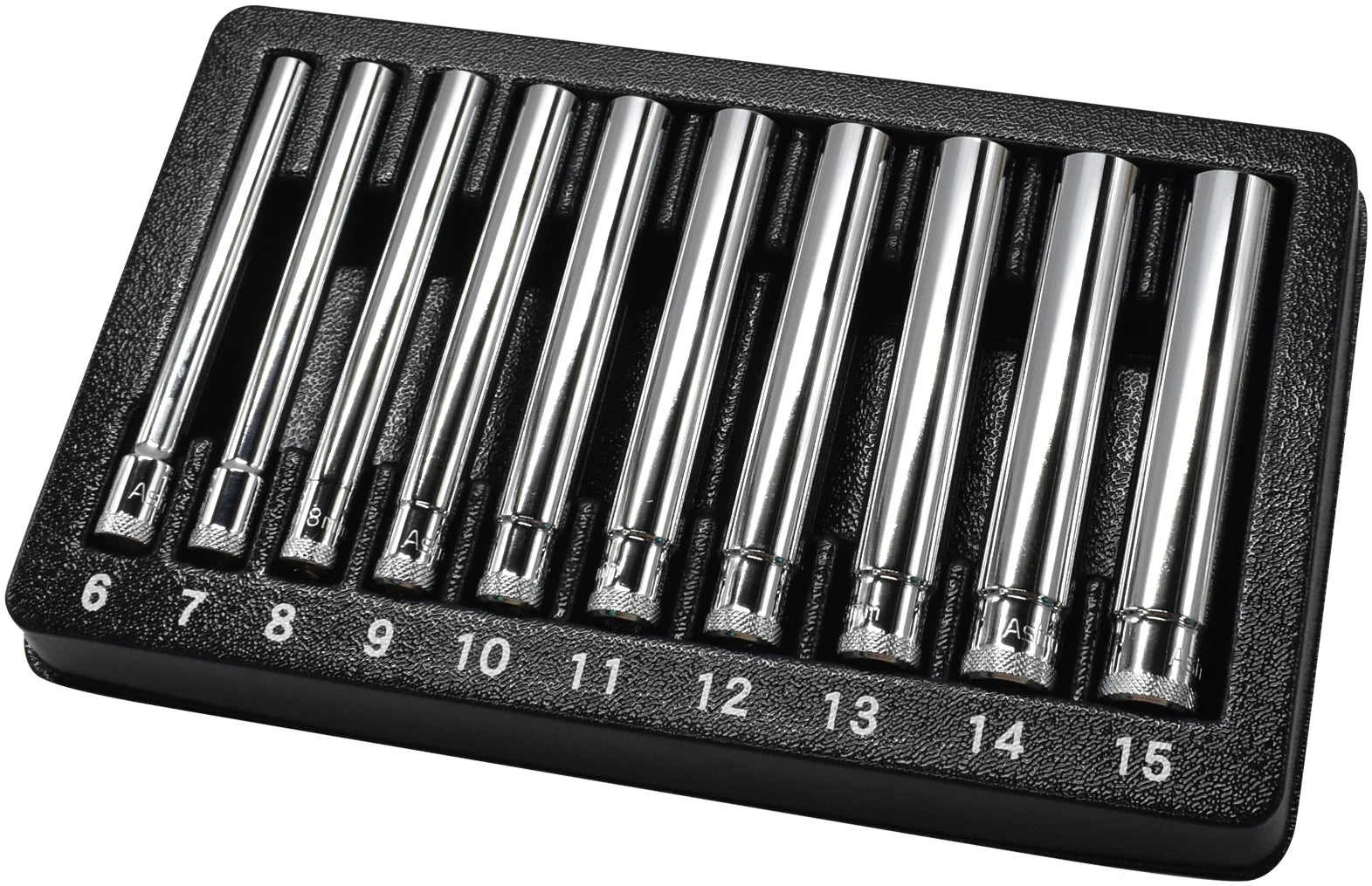 Astro Pneumatic 10pc 1/4 Inch Drive Extra Deep Metric Socket Set Main image