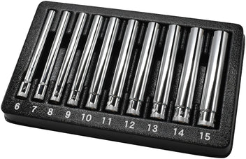 Astro Pneumatic 10pc 1/4 Inch Drive Extra Deep Metric Socket Set