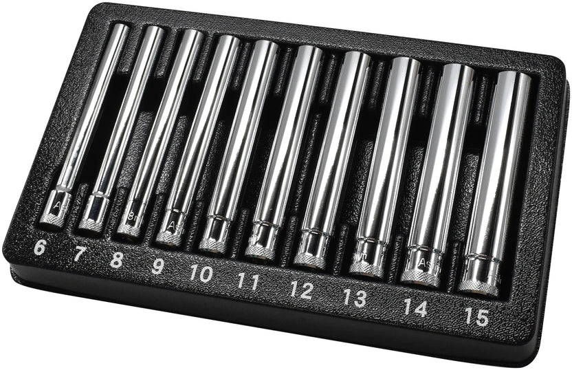 Astro Pneumatic 10pc 1/4 Inch Drive Extra Deep Metric Socket Set Main image