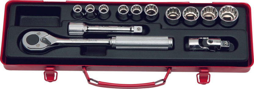 Ko-ken 4223M 1/2 Sq. Dr. 15 Piece 12-Point Metric Socket set  10-22mm Main image