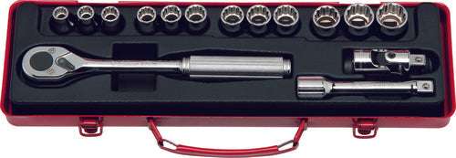 Ko-ken 4227M 1/2 Sq. Dr. 10 Piece Hex Bit Socket set  5-17mm Main image