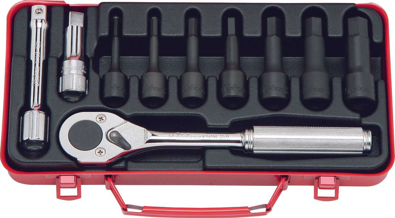 Ko-ken 4230A 1/2 Sq. Dr. 17 Piece 12-Point SAE Socket set  3/8-1" Main image