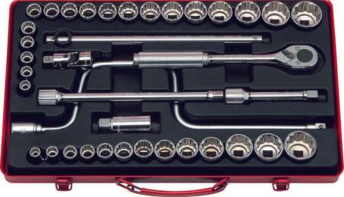 Ko-ken 4241A 1/2 Sq. Dr. 19 Piece 12-Point SAE Socket set  3/8-1.1/4" Main image