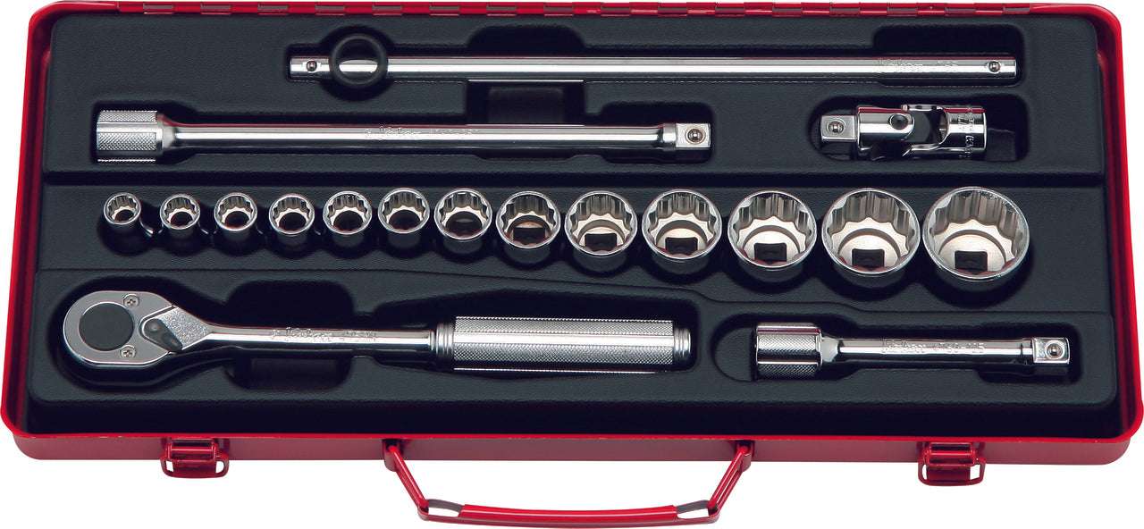 Ko-ken 4251A 1/2 Sq. Dr. 18 Piece 12-Point SAE Socket set  3/8-1.1/4" Main image