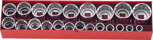 Ko-ken 4252A 1/2 Sq. Dr. 13 Piece 12-Point SAE Socket set  3/8-15/16"
