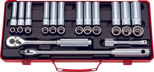 Ko-ken 4277 1/2 Sq. Dr. 27 Piece 12-Point Metric Socket set  10-24mm Main image