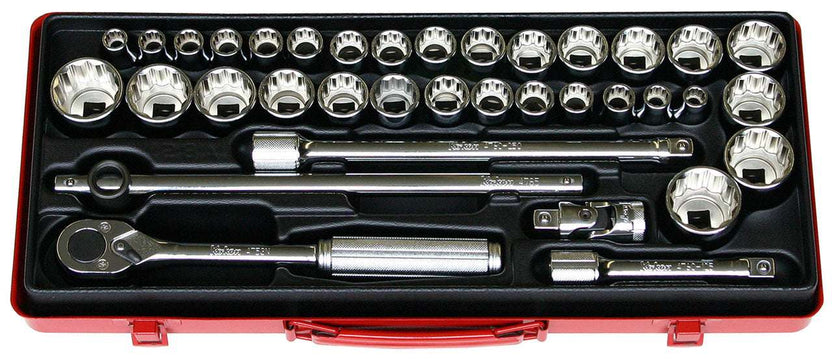 Ko-ken 4285Z 1/2 Sq. Dr. 21 Piece Z-Series 6-Point Metric Socket set  8-32mm Main image