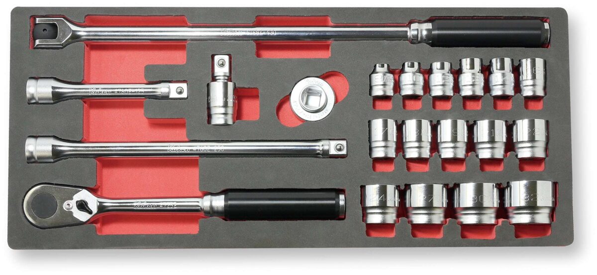 Ko-ken 4285ZE 1/2 Sq. Dr. 11 Piece Z-Series 6-Point Metric Socket set  10-24mm Main image