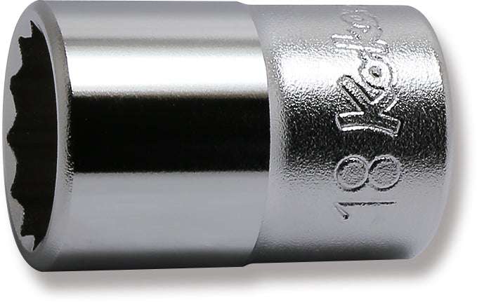 Ko-ken 4405M-19 1/2 Sq. Dr. Socket  19mm 12 point Length 38mm