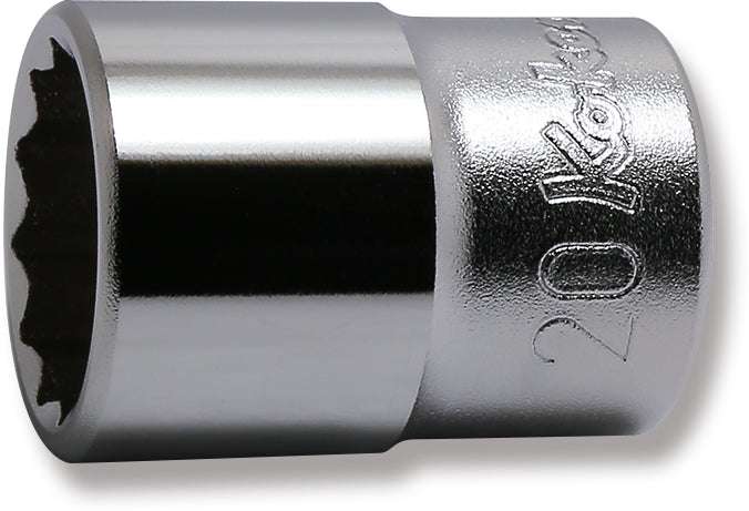 Ko-ken 4405M-21 1/2 Sq. Dr. Socket  21mm 12 point Length 38mm