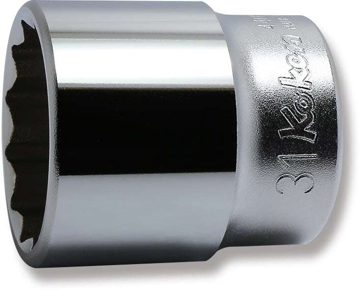 Ko-ken 4405M-32 1/2 Sq. Dr. Socket  32mm 12 point Length 46mm
