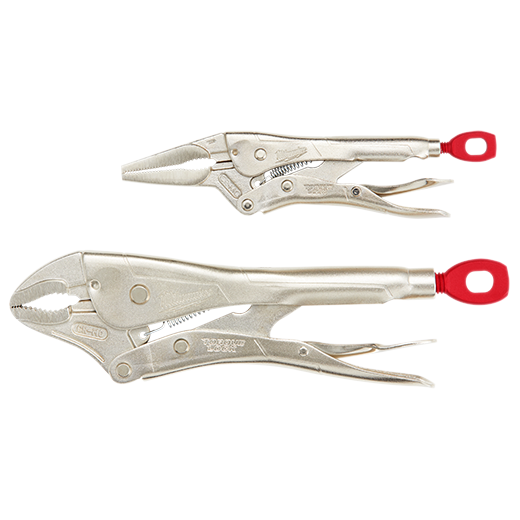 2 Pc. 10" CURVED JAW & 6" LONG NOSE TORQUE LOCK™ LOCKING PLIERS SET Main image