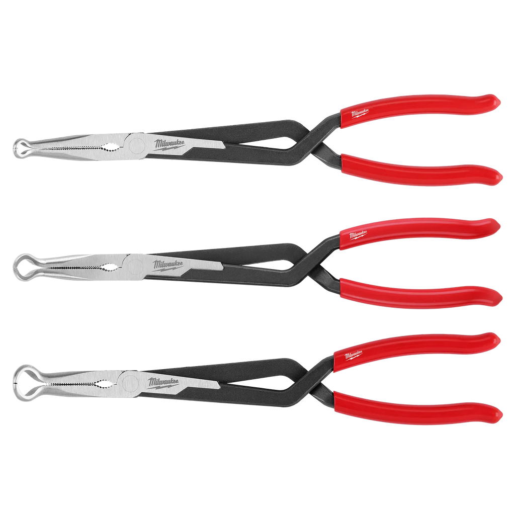 Milwaukee 3PC Long Reach Hose Grip Pliers Set