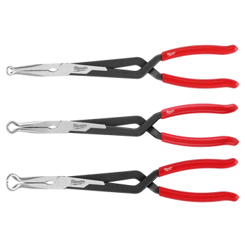 Milwaukee 3PC Long Reach Hose Grip Pliers Set