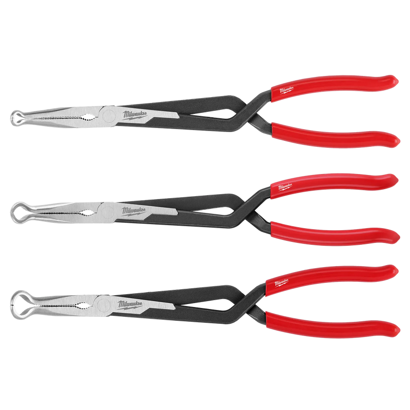 Milwaukee 3PC Long Reach Hose Grip Pliers Set Main image