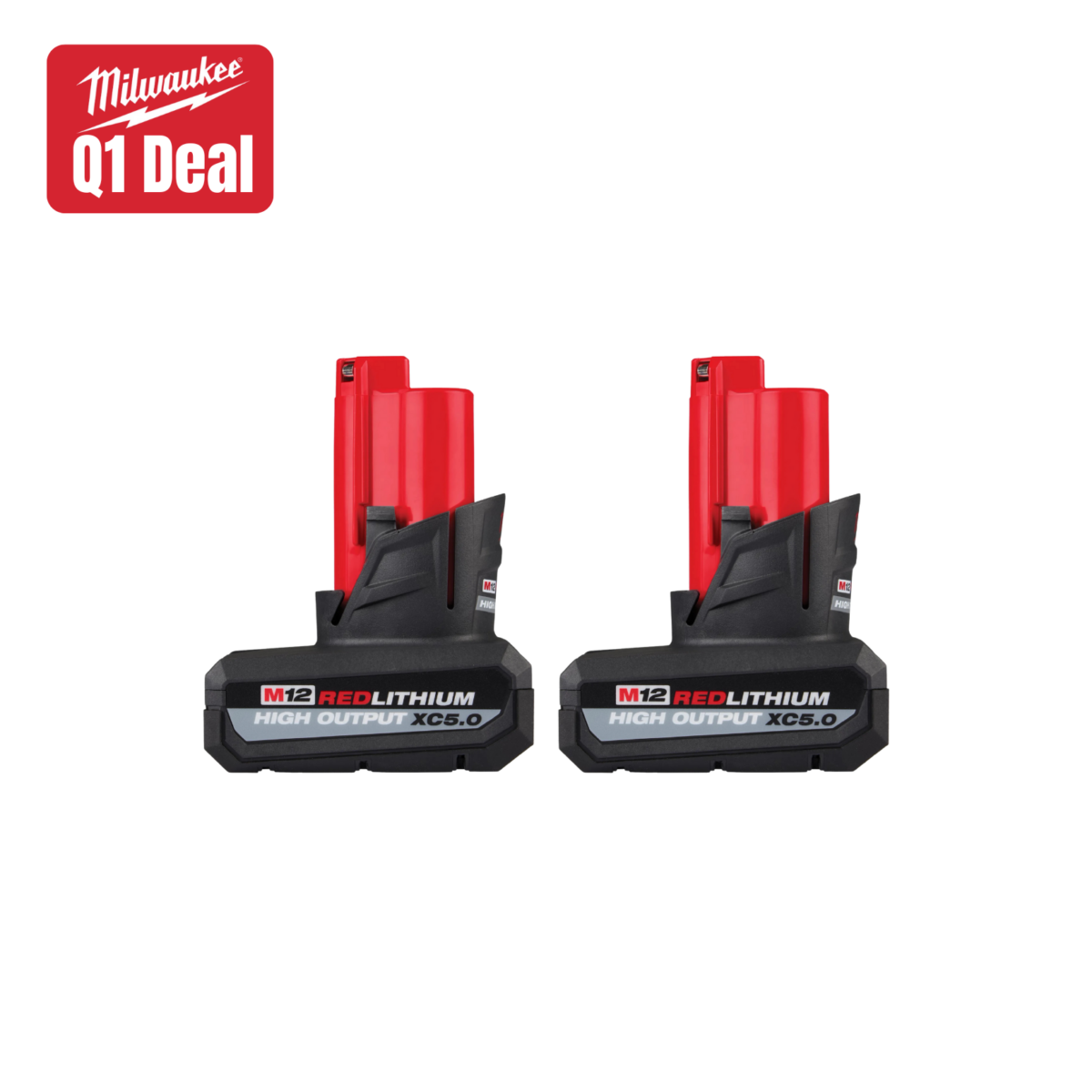 M12 REDLITHIUM™ HIGH OUTPUT™ XC5.0 Battery w/ FREE M12 REDLITHIUM™ HIGH OUTPUT™ XC5.0 Battery Main image