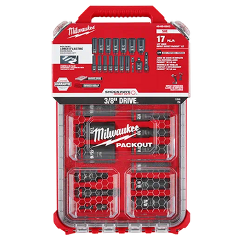 SHOCKWAVE Impact Duty™ Socket 3/8” Dr 17PC SAE PACKOUT Set