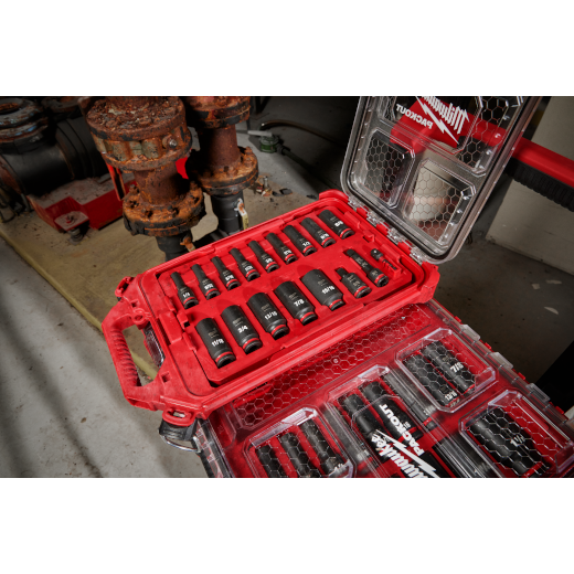 SHOCKWAVE Impact Duty™ Socket 3/8” Dr 17PC SAE PACKOUT Set