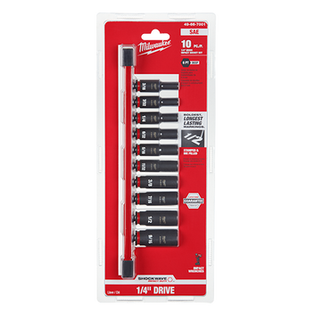 10PC SHOCKWAVE Impact Duty™ SAE Deep 6 Point Socket Set