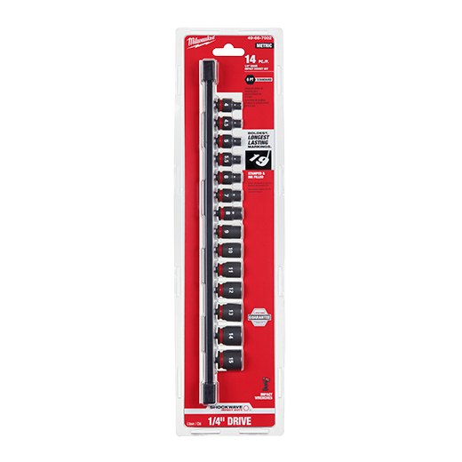 14PC SHOCKWAVE Impact Duty™ Metric Standard 6 Point Socket Set Secondary image