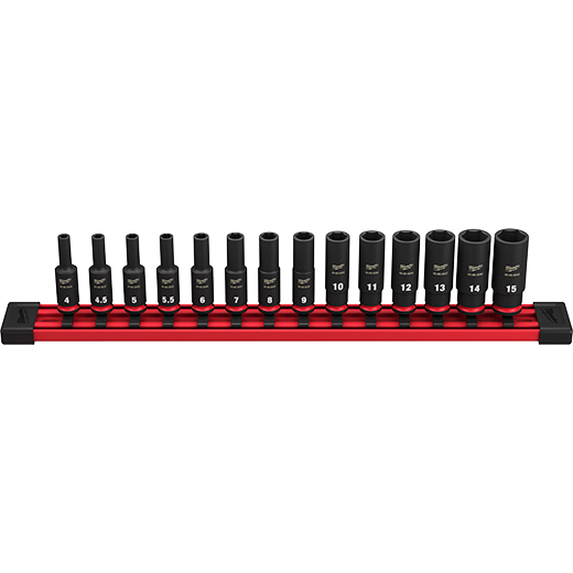 14PC SHOCKWAVE Impact Duty™ Metric Deep 6 Point Socket Set Main image