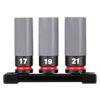 SHOCKWAVE Impact Duty™ 1/2 Drive Metric 3PC Lug Nut Wheel Socket Set