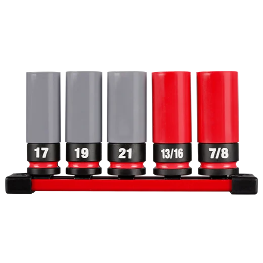 SHOCKWAVE Impact Duty™ 1/2 Drive SAE & Metric 5PC Lug Nut Wheel Socket Set Main image