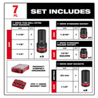 SHOCKWAVE Impact Duty™ 1” Drive 7PC MM & SAE Wheel Service Socket PACKOUT™ Set