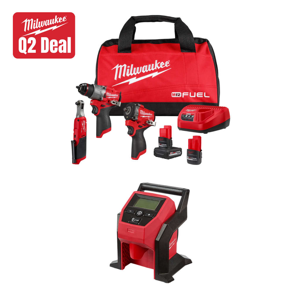 NEW Milwaukee Tool M12 FUEL 3-Tool Combo Kit w/ FREE Item
