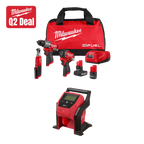 NEW Milwaukee Tool M12 FUEL 3-Tool Combo Kit w/ FREE Item