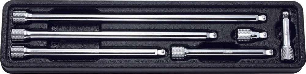 1/4 Sq. Dr. Wobble-Fix Extension Bar Set 28-250mm ABS Tray 6 pieces