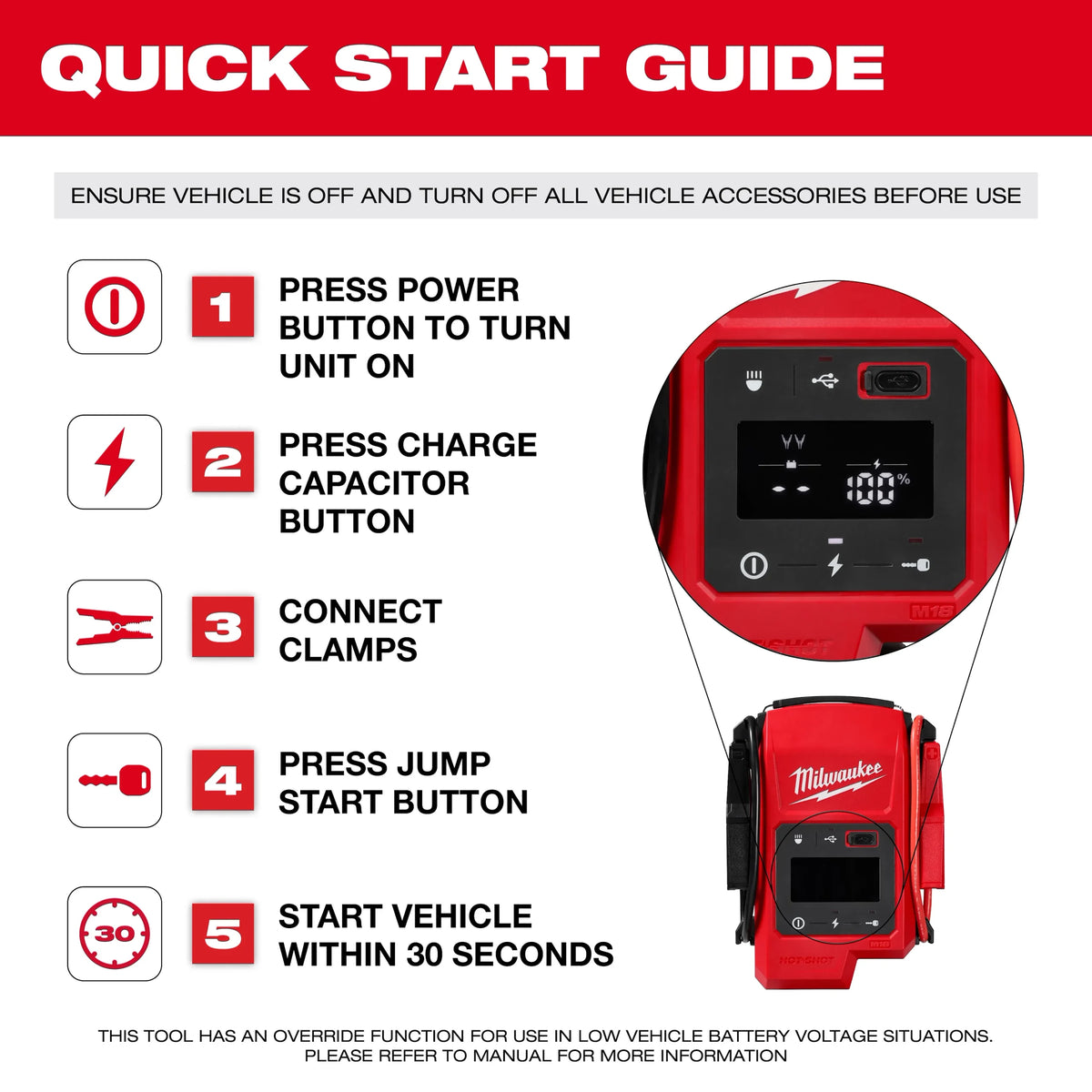 M18™ HOTSHOT™ Jump Starter.    ((  IN STOCK. ))