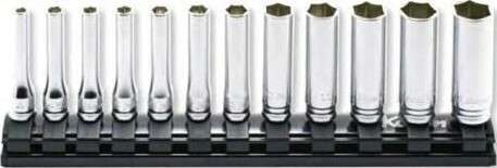 1/4 Sq. Dr. Socket set 4-14mm 6 point Length 200mm Z-series 12 pieces Main image
