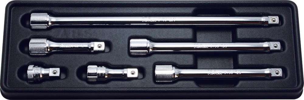 3/8 Sq. Dr. Extension Bar set 32-250mm ABS Tray 6 pieces